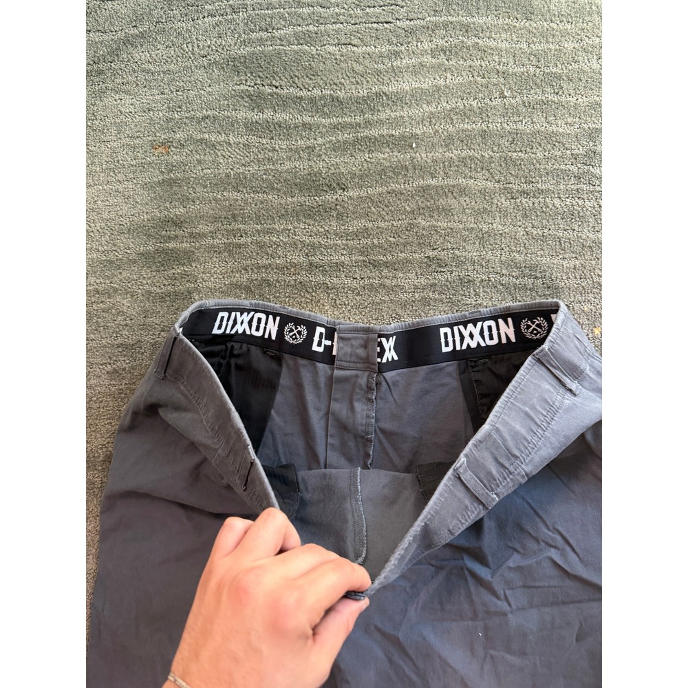Dixxon D-Flexx Mens Work Pants 42x28 Charcoal Gray Chino Stretch Twill Trousers - Picture 7 of 8